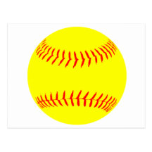 Customized Softball Postcards