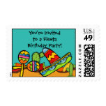 Customized Sombrero and Maracas Postage