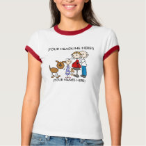 Customized Stick Family Two Shirt by stick_figures Customized Stick Family Two Shirt
