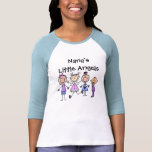 Customized Stick Figure Kids Family T-shirts