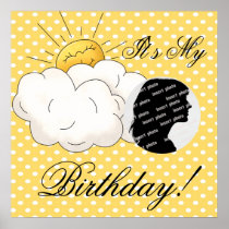 Customized Sunshine Birthday Poster posters