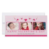 Customized Sweet Valentine's Day 3-Photo Card: 1 photo cards by HolidayEmporium Customized Sweet Valentine's Day 3-Photo Card: 1 photo cards