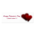 Customized Valentine's Day Coupons business cards