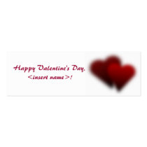 Customized Valentine's Day Coupons business cards