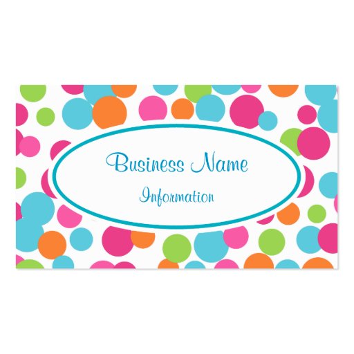 Customized Vibrant Business Card (front side)