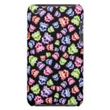 Customized Vintage Crowned Skulls Barely There iPod Covers