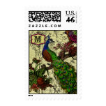 Customized Vintage Peacock Wedding Postage