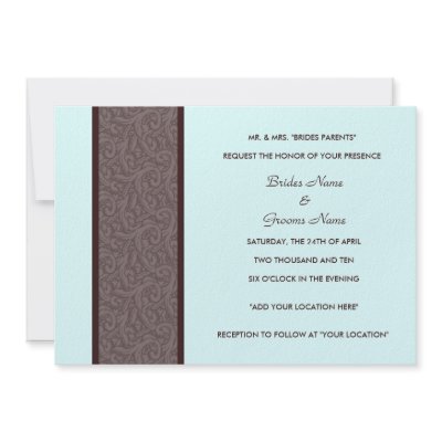 Customized Wedding Invitation