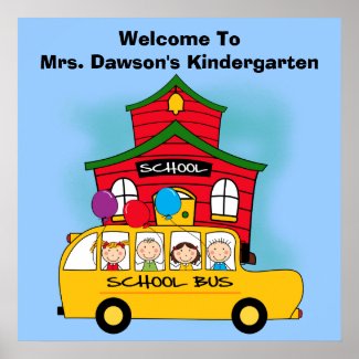 Customized Welcome to School Classroom Poster