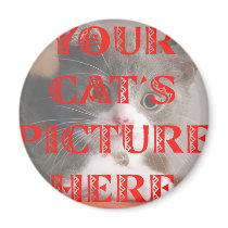 Customized Your Cat's Photo Magnet