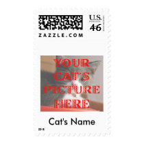 Customized Your Cat's Photo postage