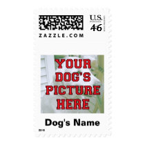 Customized Your Dog's Photo Postage Stamps