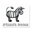 Customized Zebra Children's Room Poster posters by jbranam Customized Zebra Children's Room Poster posters