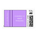 Customizes Purple Birthday Party Stamp