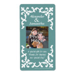 CustomLabelsStickers Blue Gift or Favor Label labels