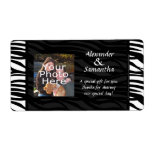 CustomLabelsStickers Stripe Photo Favor Label labels