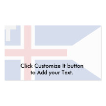 Customs And Ensign Of Iceland, hybrids flag Business Cards