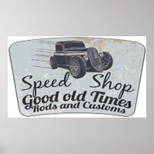 Customs cars posters