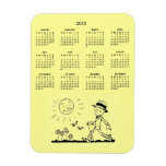 Customziable Retro Business Man 2013 Calendar Vinyl Magnets