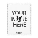 customzied with text and img postcards