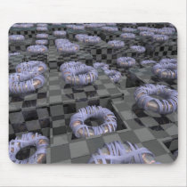 cut bands in Grid Land Mouse Pad