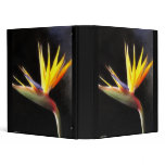 Cut Bird of Paradise Flowers 3 Painterly 3 Ring Binder