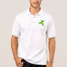 Cut class, not frogs! polo shirts