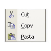 Cut Copy Pasta Post Card