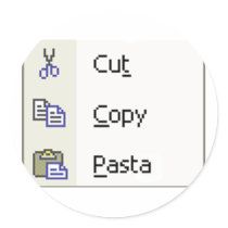 Cut Copy Pasta stickers