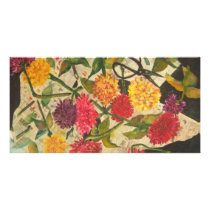 cut flowers photo greeting card