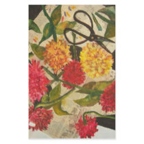 cut flowers customized stationery