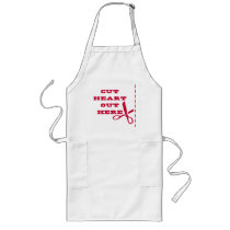Cut Heart Out Here Apron
