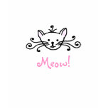 Cut little kitten's face Meow! Kids t-shirt