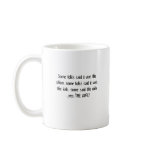 "CUT!" mugs