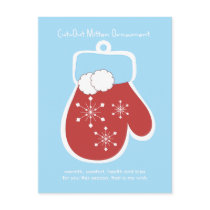 Cut-Out Mitten Ornament postcards by candystore Cut-Out Mitten Ornament postcards