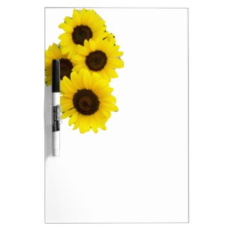 Cut Out Sunflowers Dry Erase Whiteboards