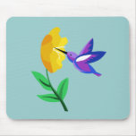 Cut Paper Hummingbird & Flower Mousepads