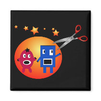 Cut & Paste Star Shapes magnets