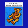 CUT & PLAY 9 Piece Jigsaw Puzzle - Bear