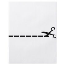 cut scissors icon personalized flyer