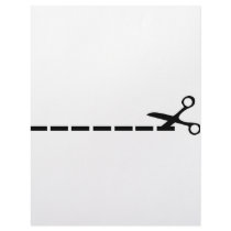 cut scissors icon letterhead