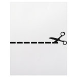 cut scissors icon personalized letterhead