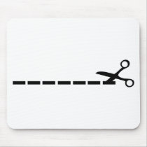 cut scissors icon mousepads