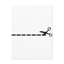 cut scissors icon postcards