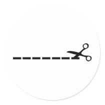 cut scissors icon stickers