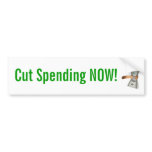 Cut Spending Now! Bumper Stickers