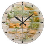 Cut Stone Wall Round Clock