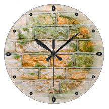 Cut Stone Wall Round Clock
