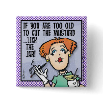 Cut The Mustard Pinback Button