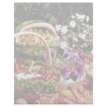 Cut watermelon fruit basket with flowers  flowers customized letterhead